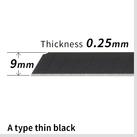 A type thin black blade