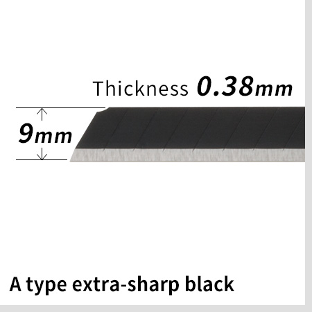 A type extra-sharp black blade