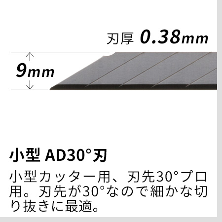 小型AD30°刃